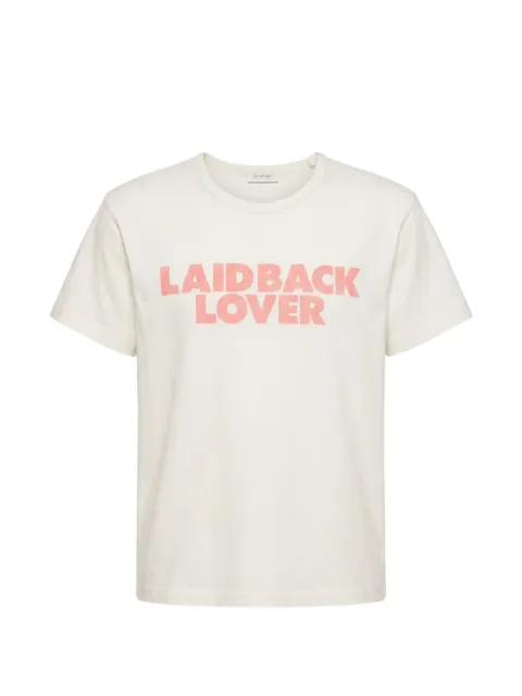 Second/Layer slogan-print crew-neck T-shirt Neutrals SS2610802