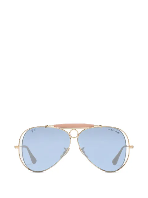 Dolce & Gabbana Eyewear x RAY-BAN aviator-frame sunglasses Gold VG3138VM172