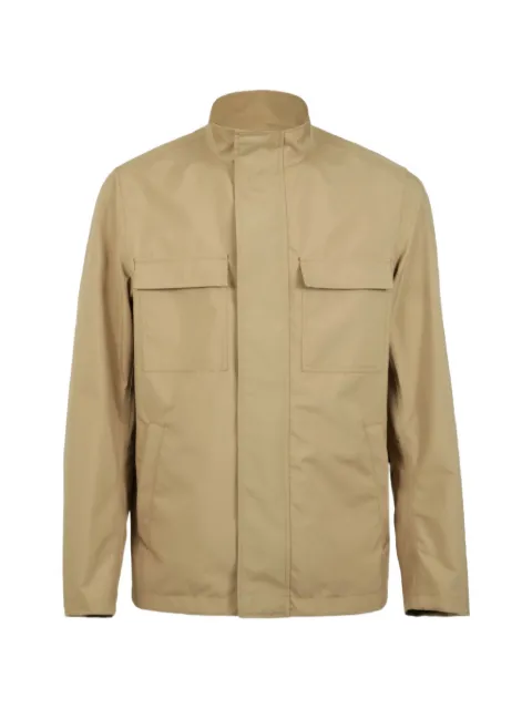 Herno high-neck pocket-detail jacket Neutrals GI000588U12790