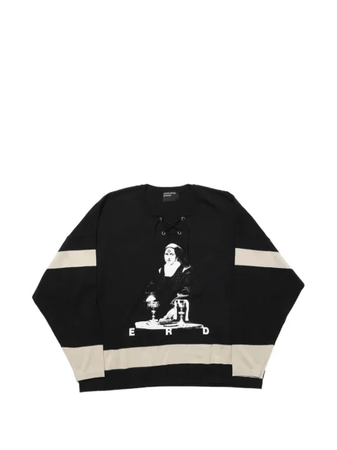 Enfants Riches Déprimés They Broke Me Hockey lace-up sweater Black 080282BLACKSTONE
