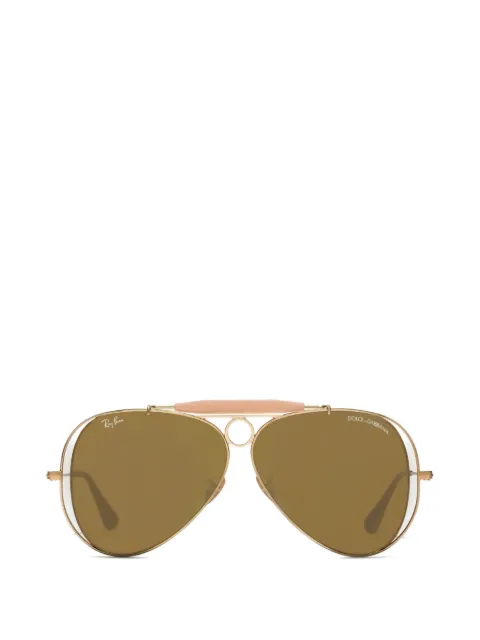 Dolce & Gabbana Eyewear x ray-ban pilot-frame sunglasses Gold VG3138VM173
