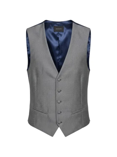 RAMON SANJURJO single-breasted waistcoat Grey RS3619148830BLUE
