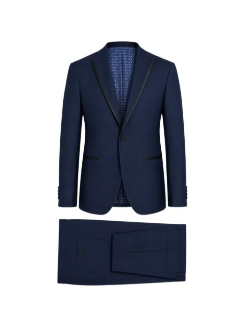 RAMON SANJURJO peak-lapel single-breasted suit Blue RS8169802830NAVY
