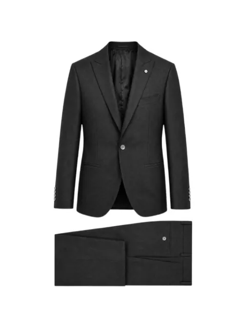 LUIGI BIANCHI MANTOVA single-breasted notch-lapel suit Grey 33007234381376