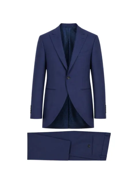 RAMON SANJURJO peak-lapel single-breasted suit Blue 8162805830BLUE