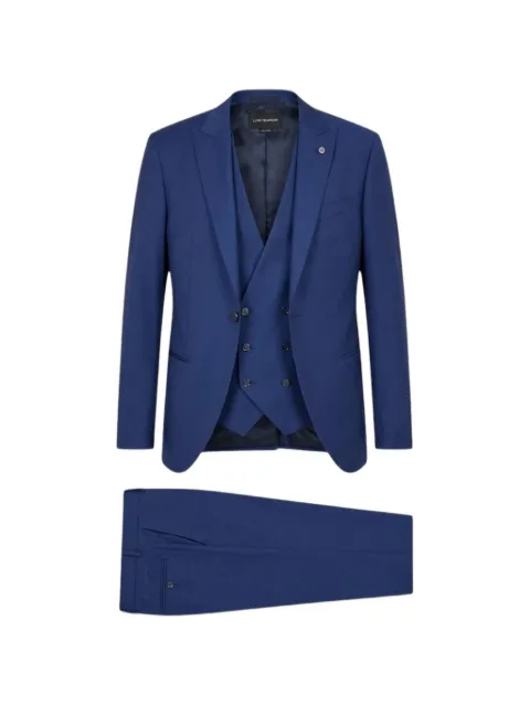 LUIGI BIANCHI MANTOVA three-piece suit Blue 503834381376