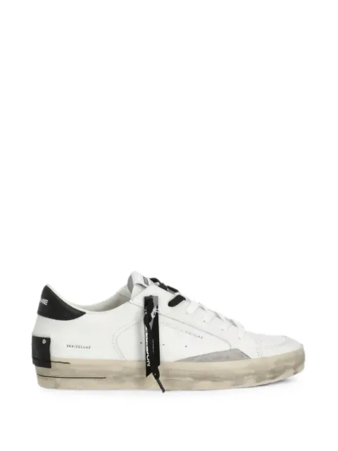 Crime London Sk8 Deluxe distressed-effect sneakers White 17100PP610S
