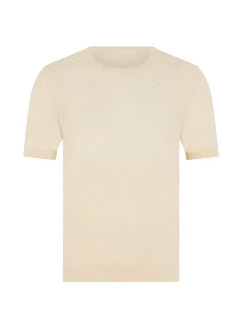 Fedeli textured short-sleeve T-shirt Neutrals 7UED5624