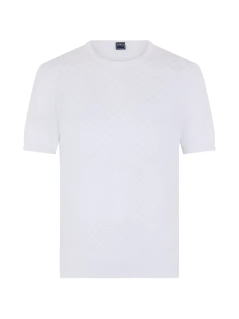 Fedeli textured short-sleeve T-shirt White 7UED5620P
