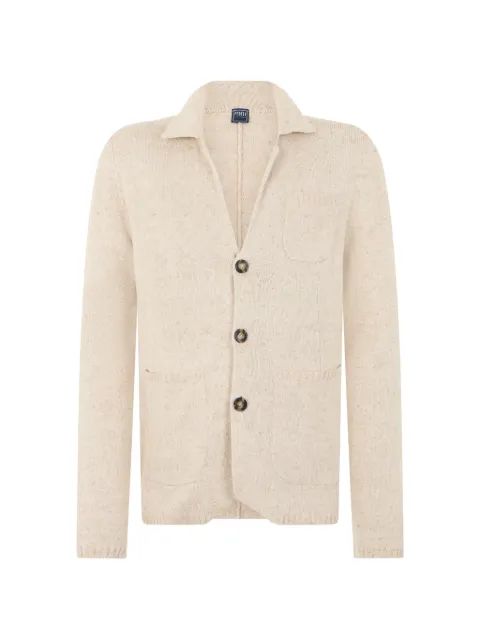 Fedeli button-up knit cardigan Neutrals 7UE05607