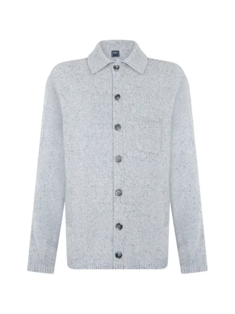 Fedeli button-up pocket cardigan Grey 7UE05737P