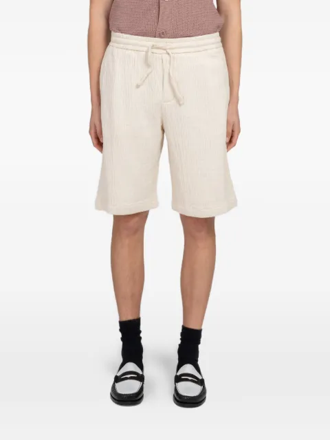 MINIMUM Raylan drawstring crinkled-finish shorts Neutrals 237284188