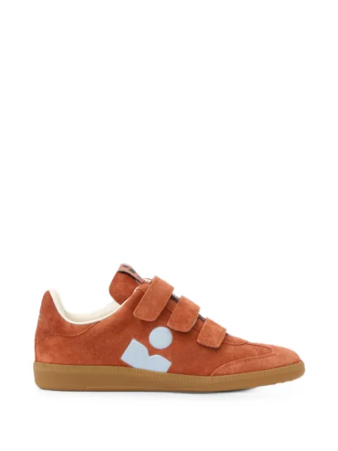 ISABEL MARANT Beth calfskin suede low-top sneakers Orange BK0013FAD3E18S