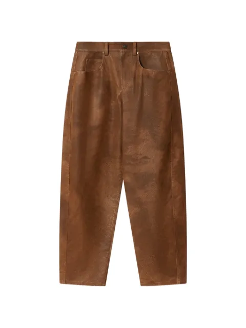 MARANT ÉTOILE Belky barrel-fit trousers Brown PA0780FAD3B01E