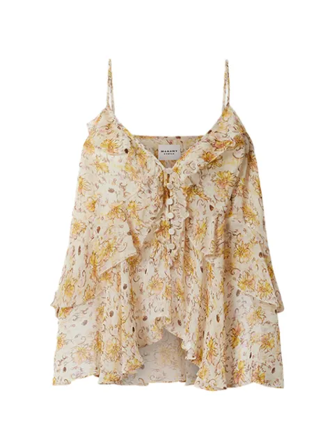 MARANT ÉTOILE Briara top Neutrals HT0672FAD3J01E