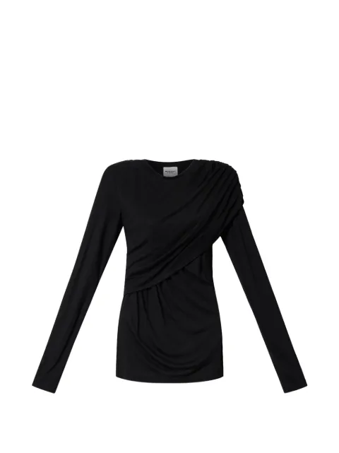 MARANT ÉTOILE Dressi top Black HT0656FDD3K01E