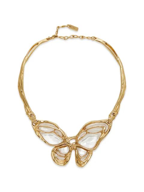 Chloé Candle butterfly-pendant necklace Gold 26AJN20REB
