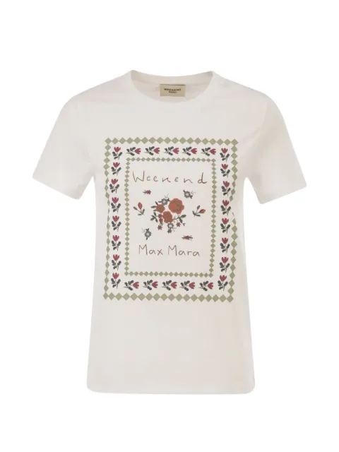 Weekend Max Mara graphic-print T-shirt White 2625976041600005