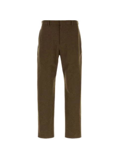 Jil Sander belt-loop flap-pocket trousers Brown J22KA0362J40182