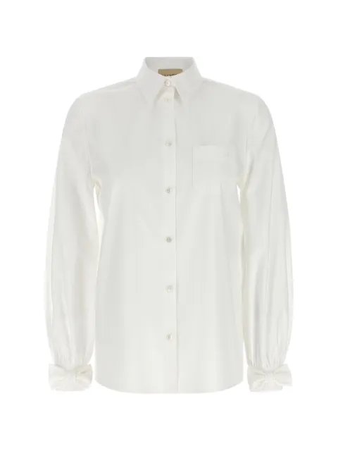 Valentino Garavani VLogo Signature bow-detail shirt White B3AB8J55A6001