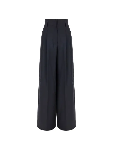 Max Mara pleated wide-leg trousers Blue 2626136021600