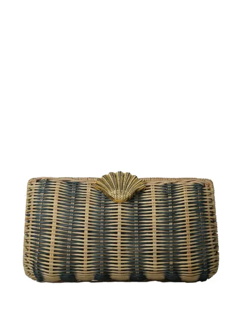 Poolside Classica woven clutch bag Neutrals PSCLCL009