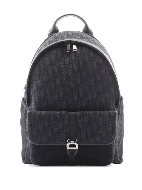 Christian Dior Pre-Owned 2010-2026 Oblique Canvas backpack Black 77M7E9WOBPAK4E66