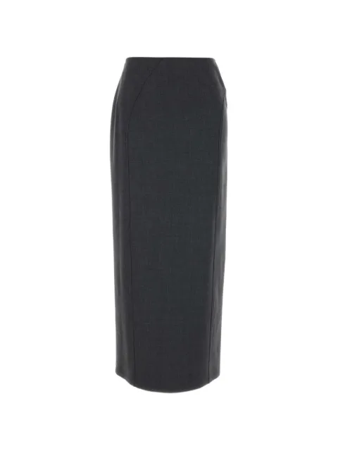Jil Sander rear-slit pencil midi skirt Grey J02MA0417J40325