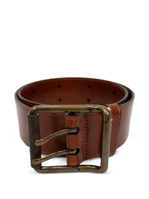 Burberry Pre-Owned Double Holed leather belt Brown RFCPUGBAC748179W