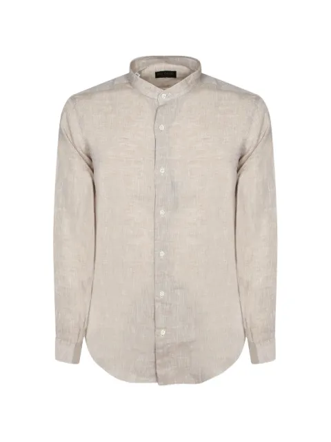 Dell'oglio mandarin-collar long-sleeve shirt Neutrals COREAVI26388