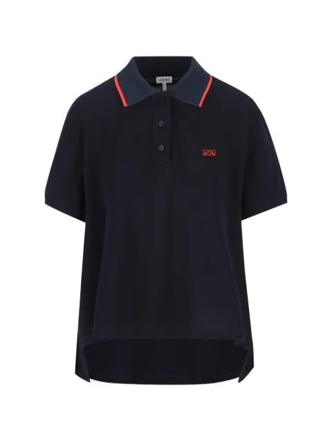 LOEWE Anagram-embroidered polo shirt Blue S359Y23XBE