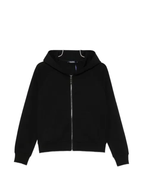 'S Max Mara logo-embroidered zip-up hoodie Black 2629926021600