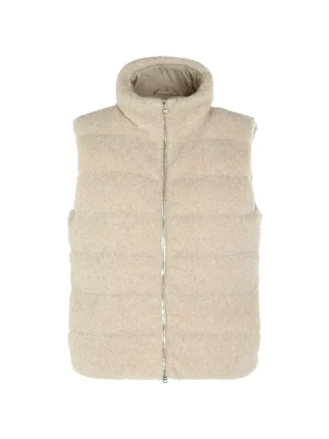 Herno quilted shearling-effect gilet Neutrals PC00003DR128951985