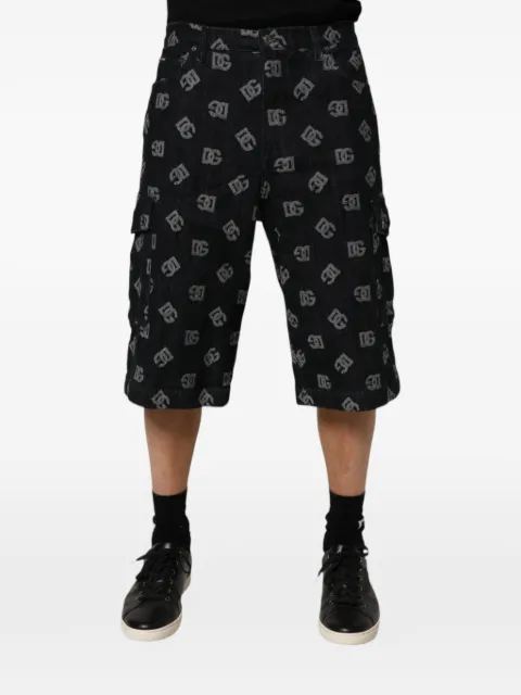 Dolce & Gabbana logo-print cargo shorts Blue GWNYHTFAP