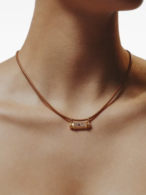 Marie Lichtenberg Smash locket ruby necklace Gold ML01434
