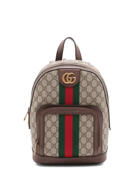 Gucci Pre-Owned 2016-2026 Small GG Supreme Web Ophidia backpack Neutrals IV9D5WNSZ8NN4BGV