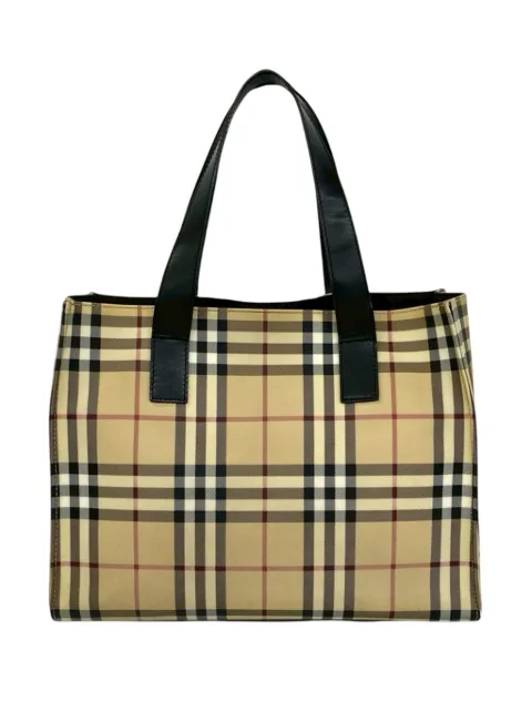 Burberry Pre-Owned 2000-2017 House Check Coated Canvas tote bag Neutrals EIEIFIHIK5LXO607