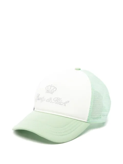 Sporty & Rich crystal-embellished baseball cap Green AC100716689WH