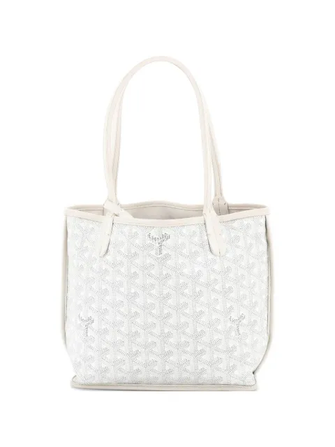 Goyard Pre-Owned Anjou Reversible Tote Coated Canvas Mini satchel White 011JL1LX3DU4RRJW