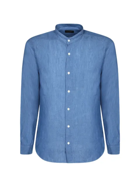 Dell'oglio band-collar long-sleeve shirt Blue COREAVI26393