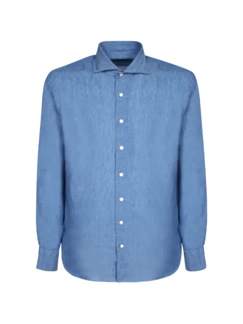 Dell'oglio long-sleeve spread-collar shirt Blue DARRENAUTVI26393