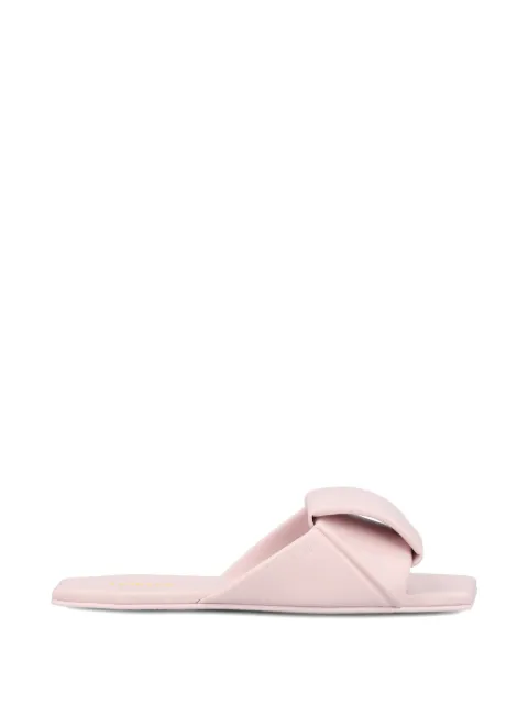 LOEWE Origami padded square-toe slides Pink L815465XBD