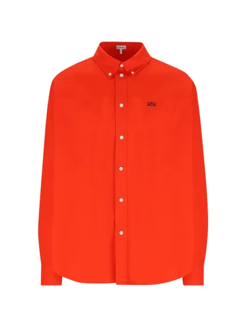LOEWE logo-embroidered button-down shirt Red H526Y05WHO