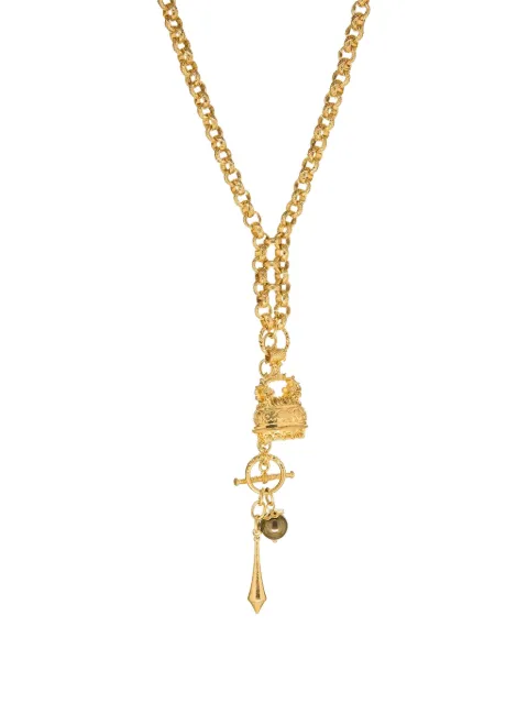 Marlyn Schiff Suzan charm-detail necklace Gold 4233N