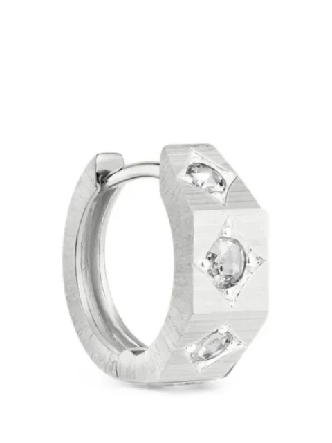 Marie Lichtenberg small Ecrou Coco diamond earring Silver ML01369