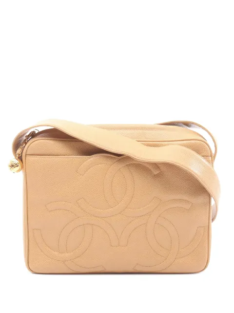 CHANEL Pre-Owned 1994-1996 Caviar Triple CC Camera Bag shoulder bag Neutrals XYXSFPR9AI5P5M99