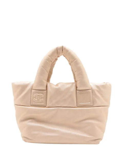 CHANEL Pre-Owned 2009-2010 Small Lambskin Coco Cocoon Reversible tote bag Neutrals Y98WOKQBTN2AGC7J