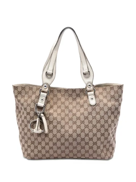 Gucci Pre-Owned 2016-2026 Medium GG Canvas Icon Bit tote bag Neutrals PCINZHYXBC8L9WR3