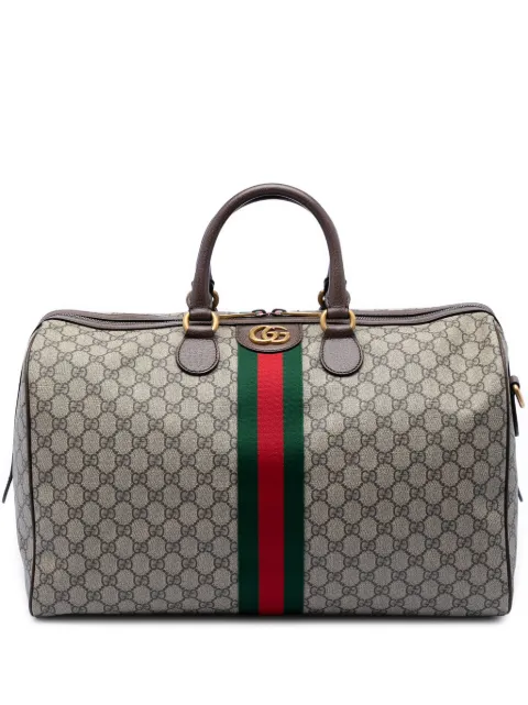 Gucci Pre-Owned 2016-2026 Medium GG Supreme Web Ophidia Carry On Duffle Bag boston bag Neutrals M8WF5K3TF27U367U