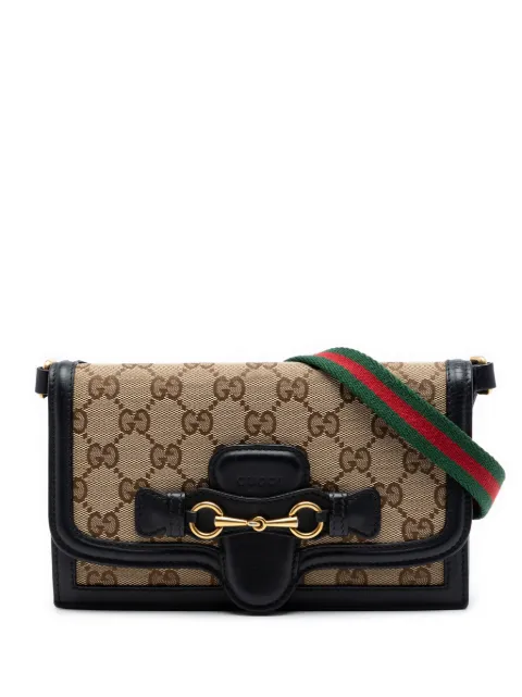 Gucci Pre-Owned 2000-2015 GG Canvas Lady Web Wallet On Strap crossbody bag Neutrals IFGAXHUKRM54UUS4